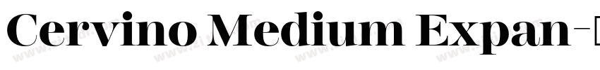Cervino Medium Expan字体转换